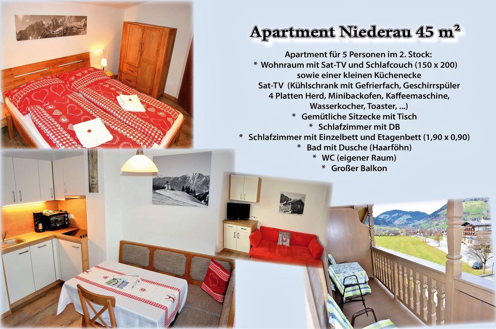 Tennladen Apartments Niederau Eksteriør billede